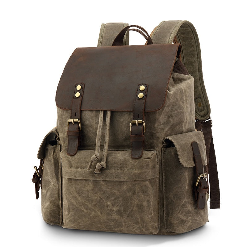 Waxed canva backpack