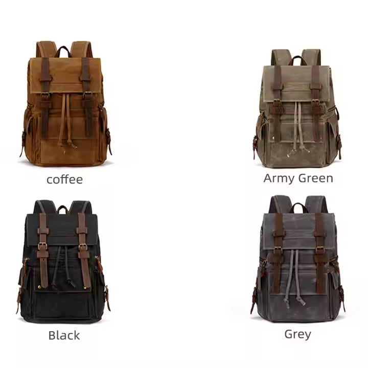 Öl-Wachswach canvas Rucksack