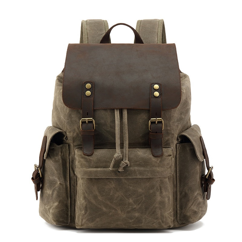 Waxed canva backpack