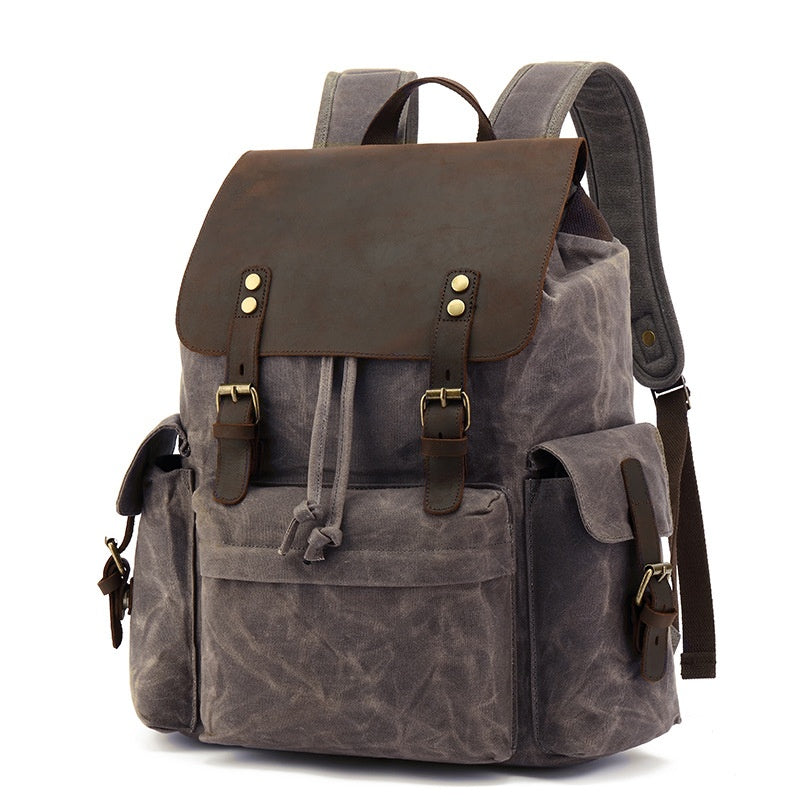Waxed canva backpack