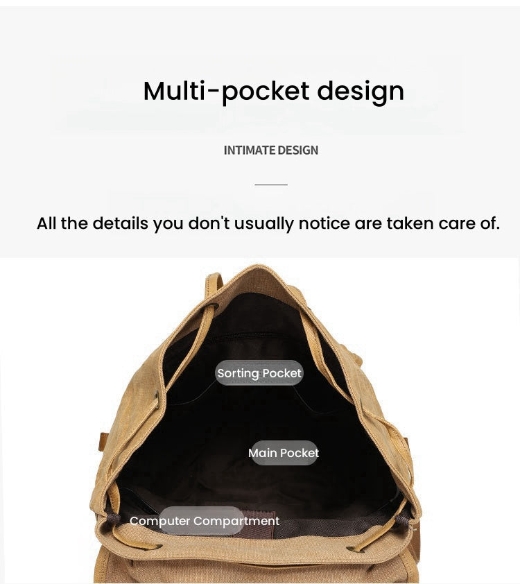 Sac en toile cirée avec cuir