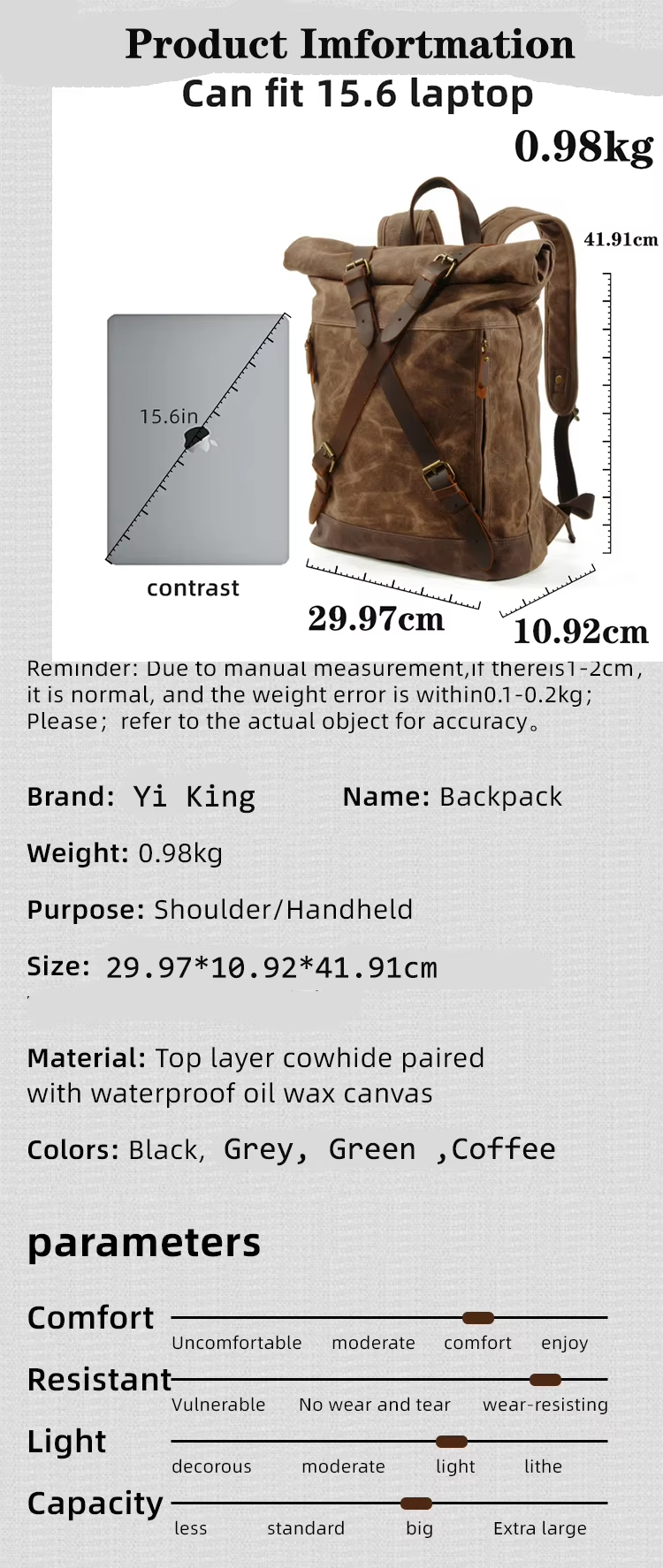 Canvas Backpack