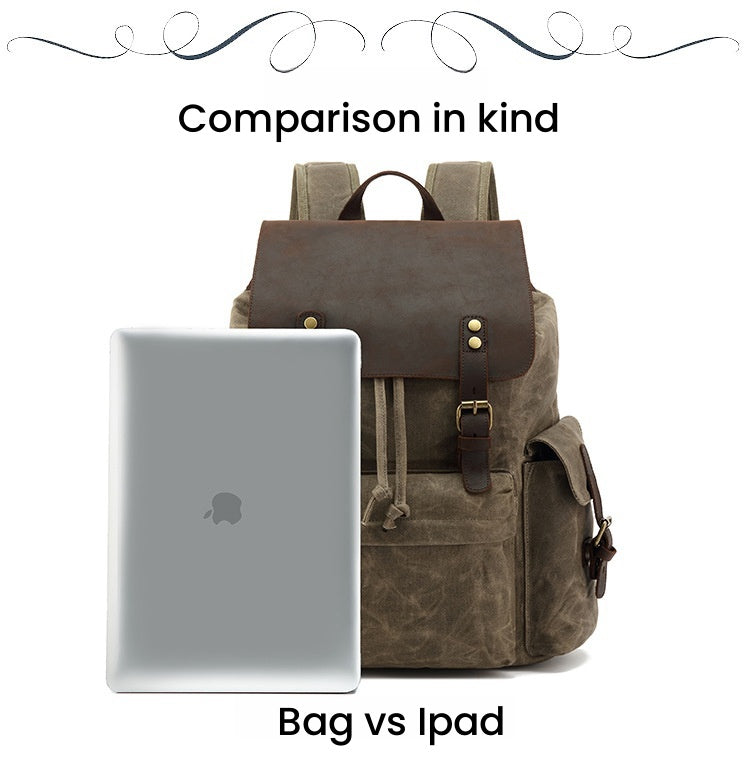 Waxed canva backpack