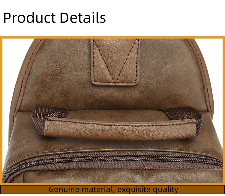 Leather chest bag