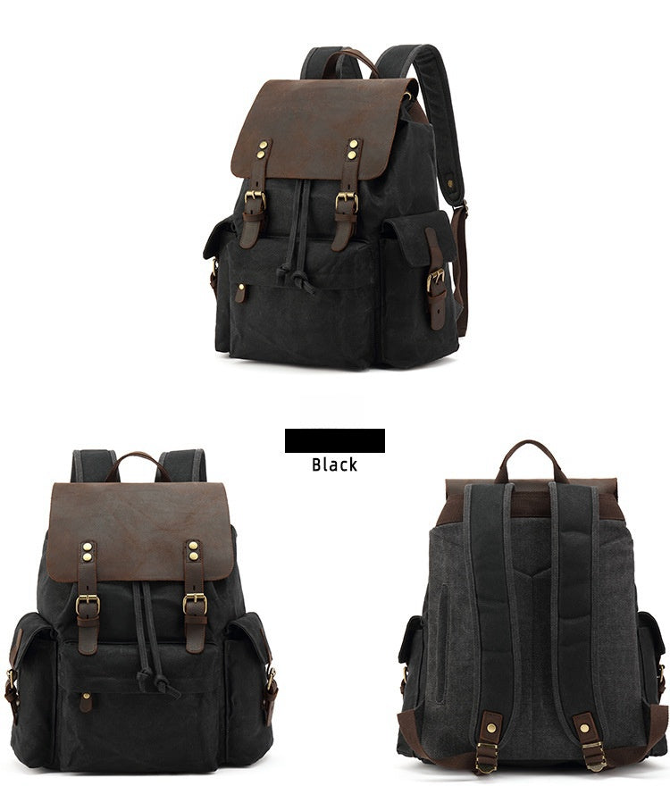 Waxed canva backpack