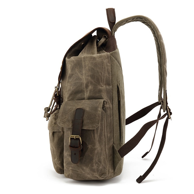 Waxed canva backpack