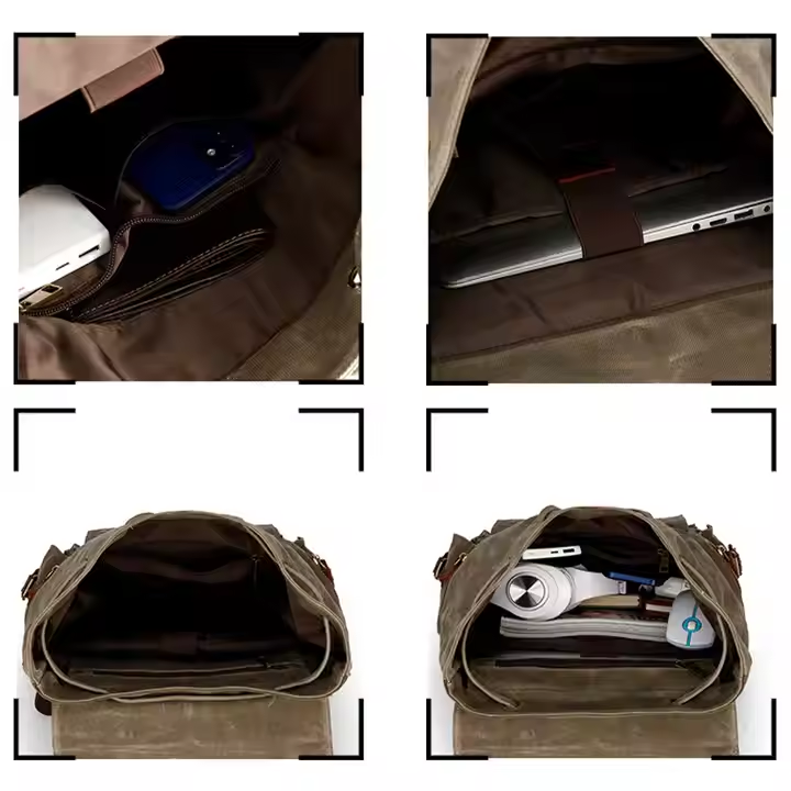 Oil Wax Canvas Backpack