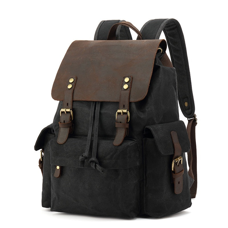 Waxed canva backpack