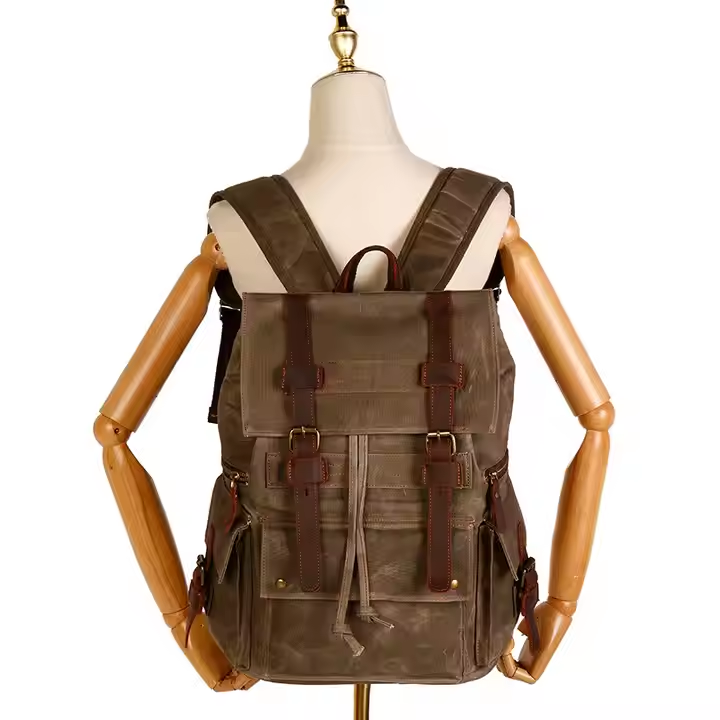 Oil Wax Canvas Backpack