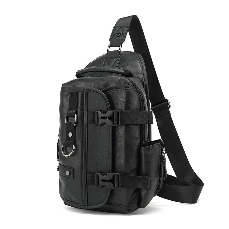 Leather chest bag