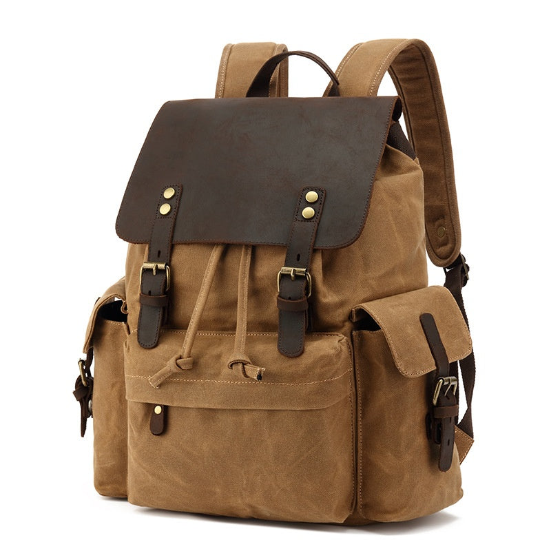 Waxed canva backpack