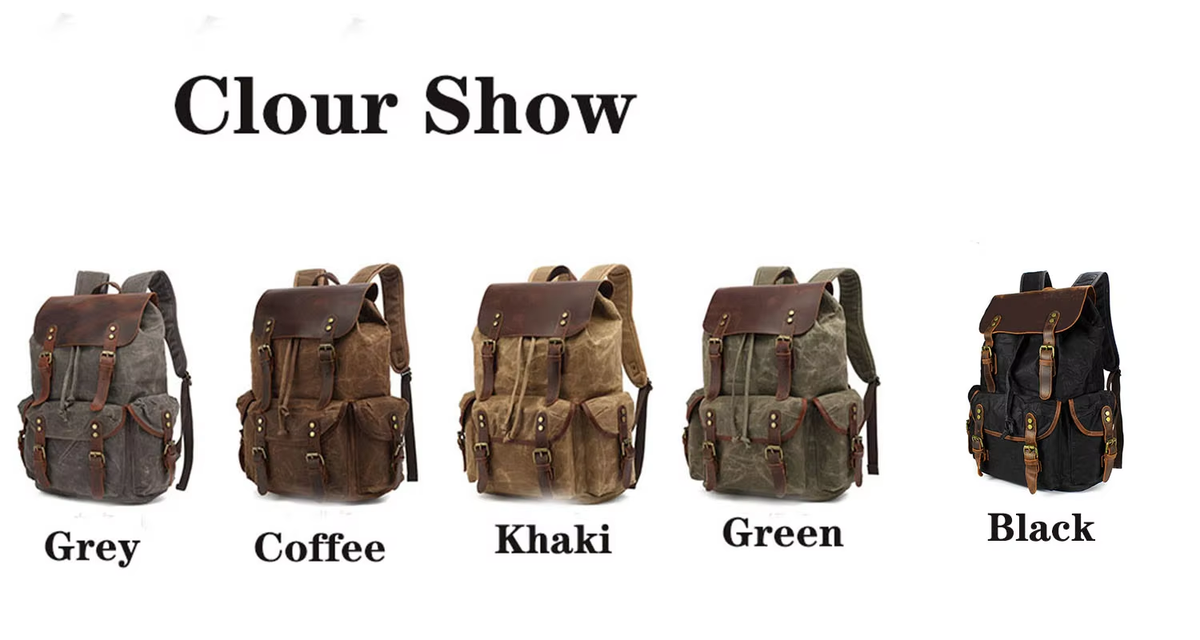 Oil Waxed Canva Backpacks