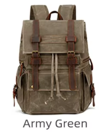 Öl-Wachswach canvas Rucksack
