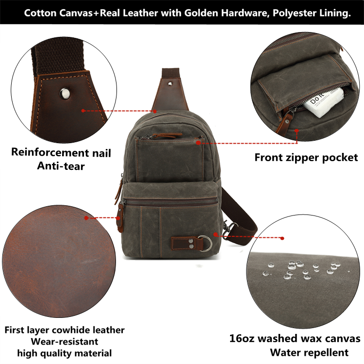 Polyester chest bag