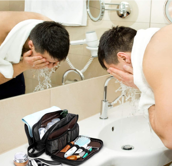 Roomy toiletry bag