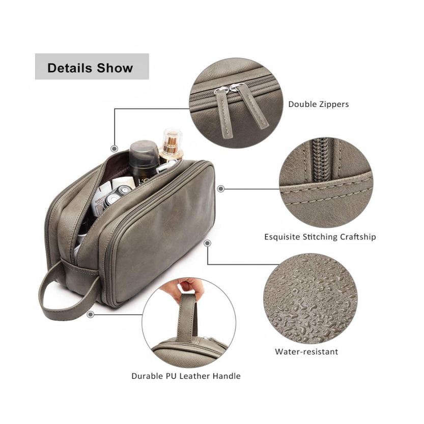 Roomy toiletry bag