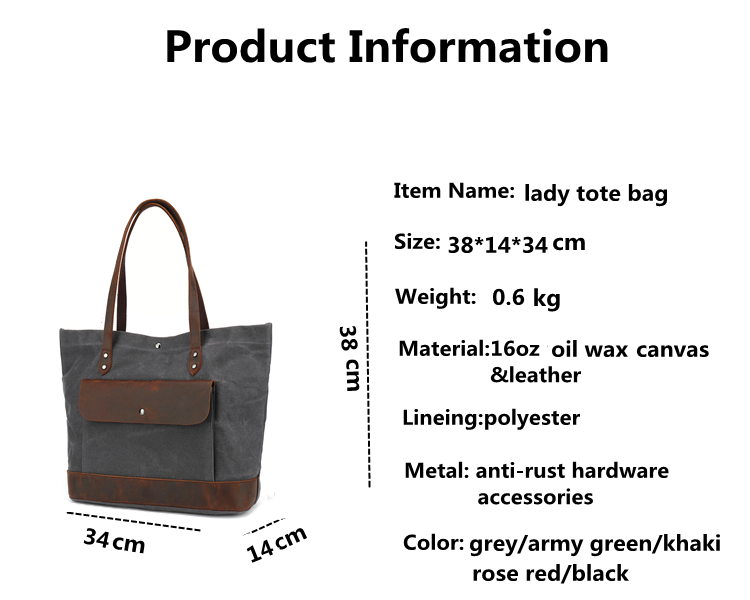 Wax lady tote bag