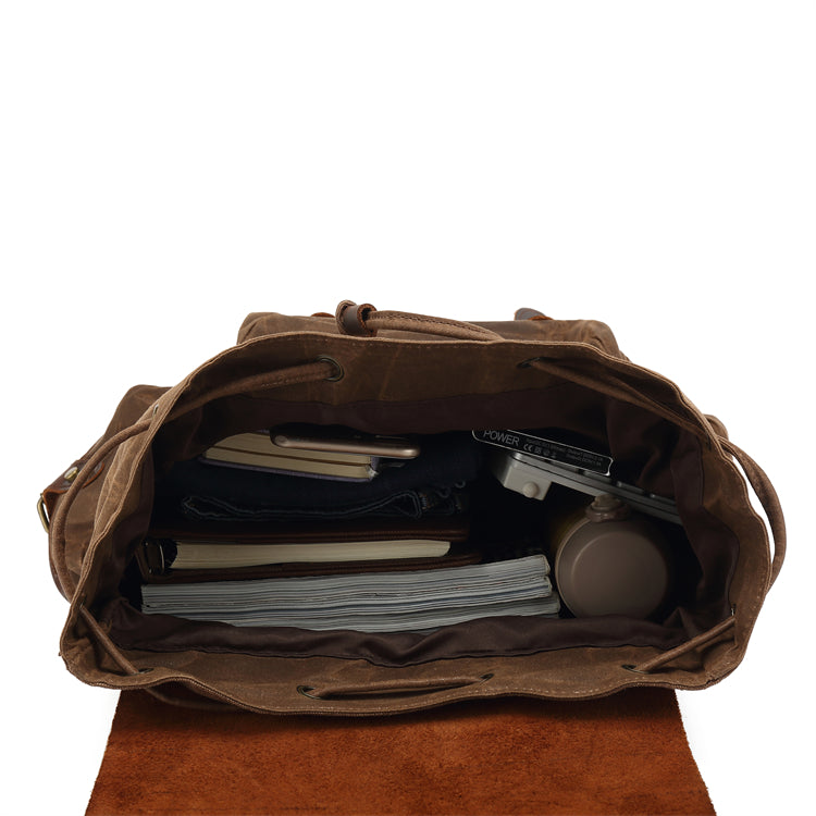 Oil Waxed Canva Backpacks
