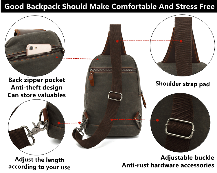 Polyester chest bag
