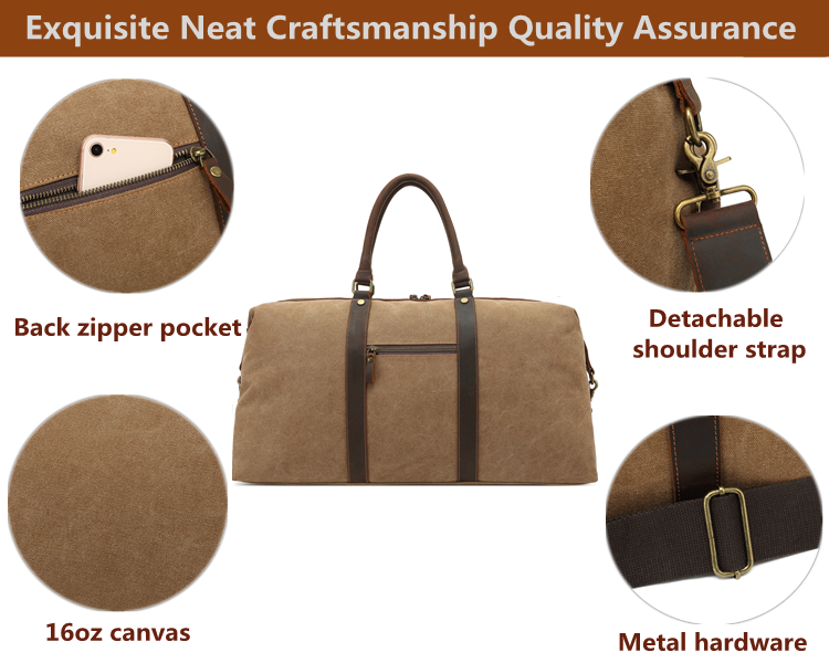 Oil wax travel bag