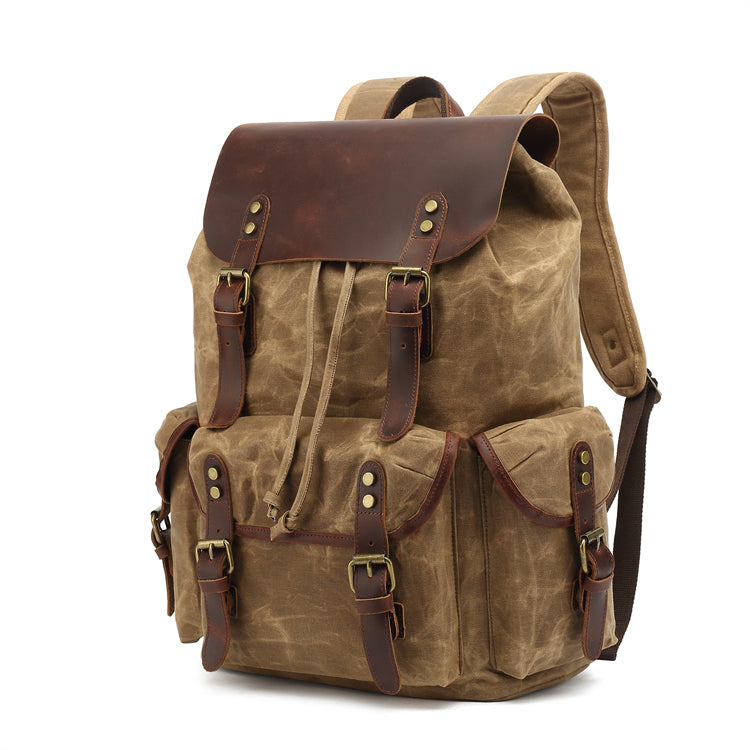Oil Waxed Canva Backpacks