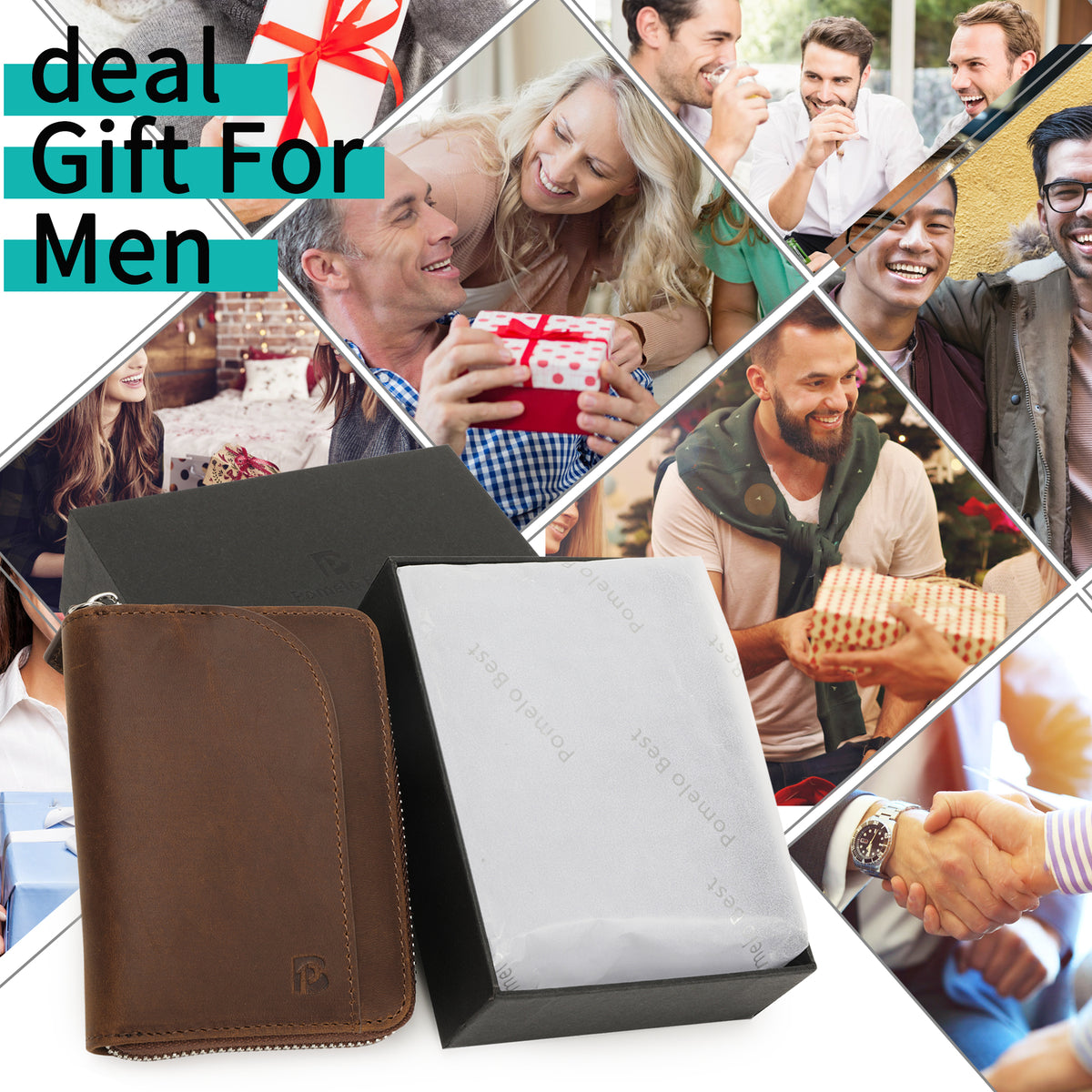 Herren-Geldbörse – mit Reißverschluss