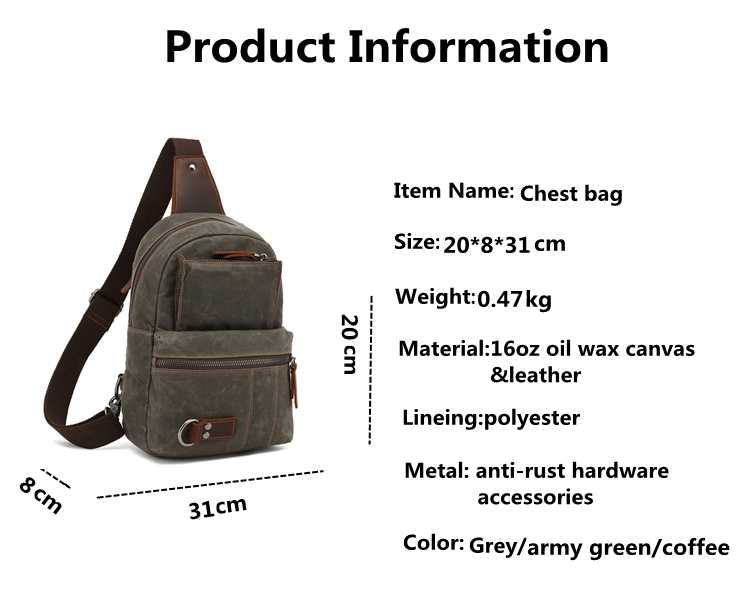 Polyester chest bag